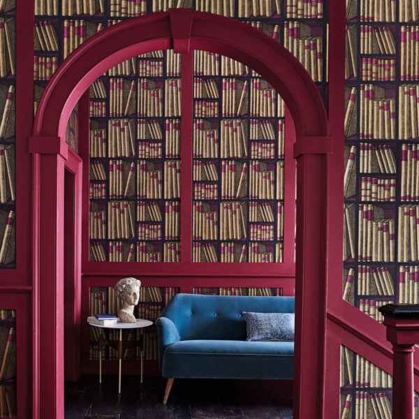 Fornasetti behang Ex Libris
